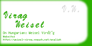 virag weisel business card